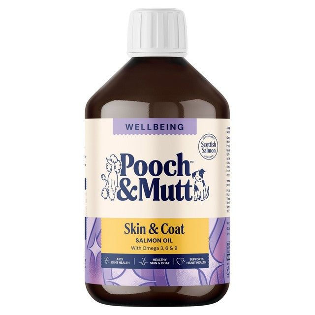 Pooch & Mutt Salmon Oil 500ml, imported from the UK