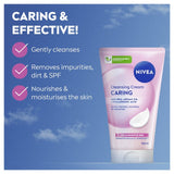 Nivea Gentle Cream Face Wash for Dry Skin 150ml, imported from the UK