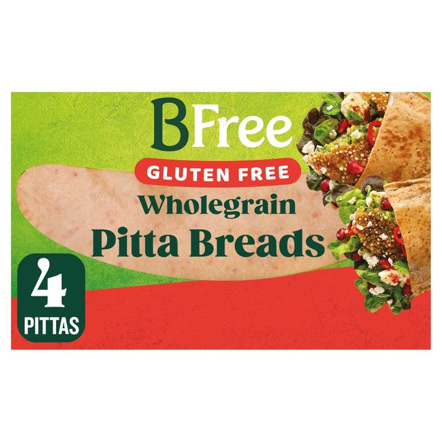 BFree Wholegrain Pitta Bread 4 x 55g - British product