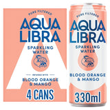 Aqua Libra Blood Orange & Mango Sparkling Water 4 x 330ml - British product