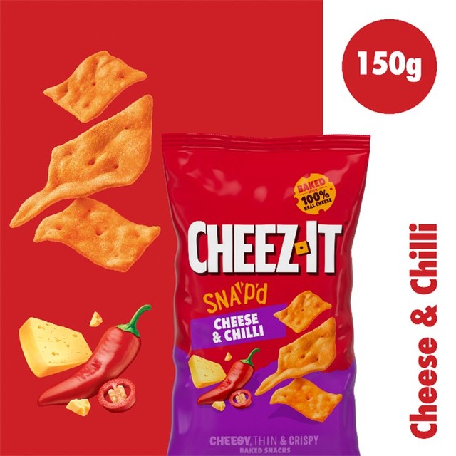 Cheez-it Cheese & Chilli baked snacks 150g - British product