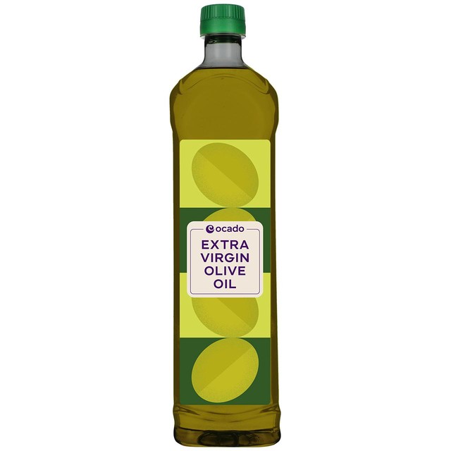 Ocado extra virgin olive oil 1L, imported from the UK