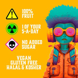 Zombie Snacks man-ghouled mango fruit bars 100g multipack (British brand)