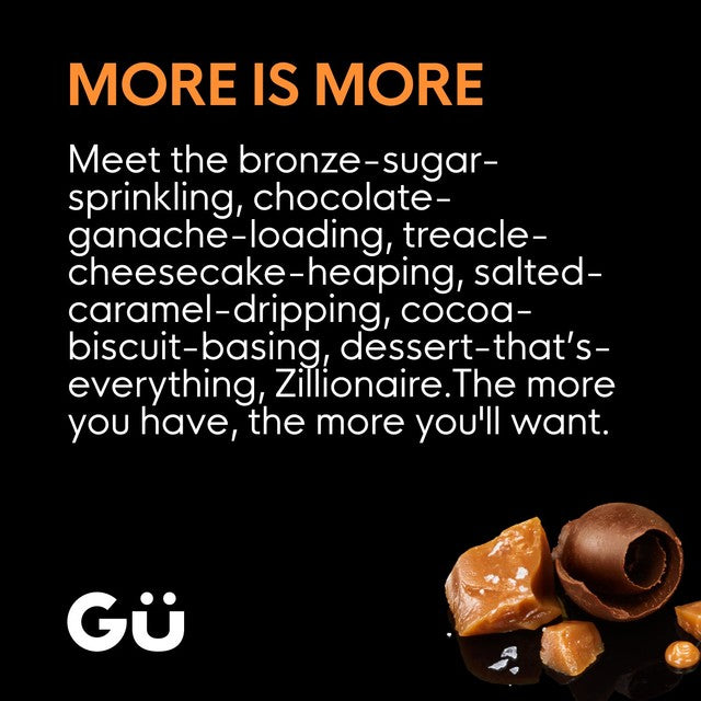 Gu Zillionaire Chocolate and Salted Caramel Cheesecake 2 x 84g, UK version