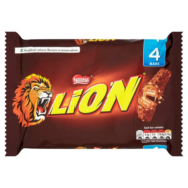 Lion bars multipack chocolate cereal bars, UK version