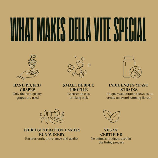 Della Vite Prosecco Extra Dry 75cl - British product