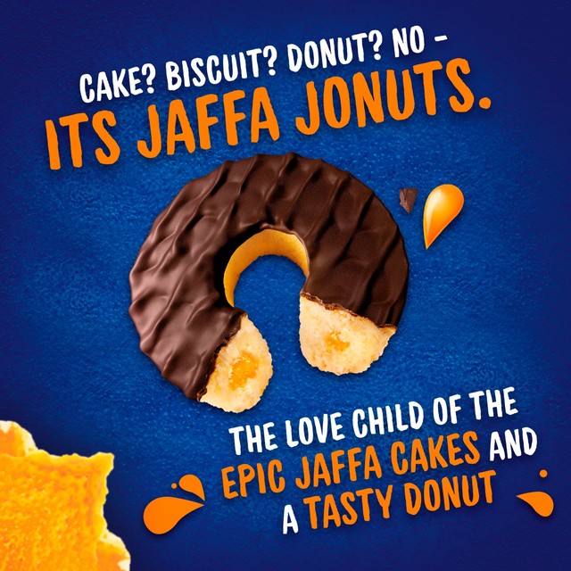 McVitie's Jaffa Jonuts Original 4 pack, imported from the UK