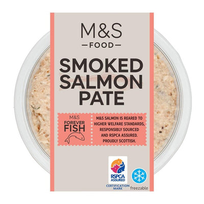 M&S Smoked Salmon Pate British Seafood Spread 115g