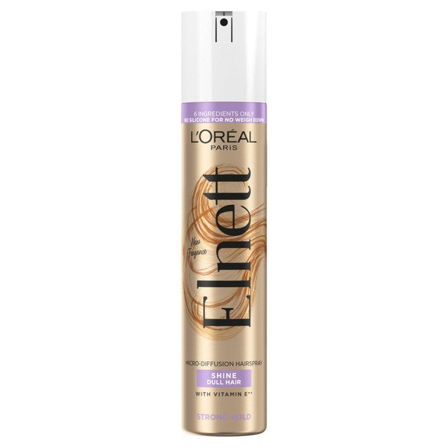 L'Oreal Elnett Shine Strong Hold hairspray 200ml, UK version