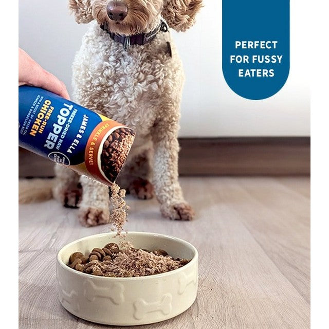 James & Ella freeze dried raw beef dog topper 50g, UK version