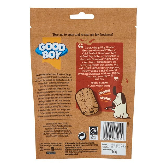Good Boy chicken dog treats 60g, UK version