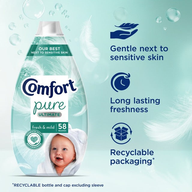Comfort Pure fabric conditioner 870ml - British product
