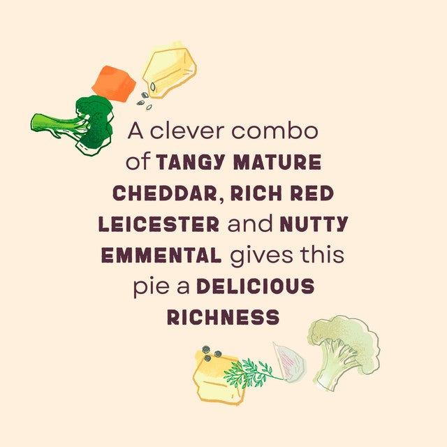 Higgidy Three Cheese Cauliflower & Broccoli Pie 200g, UK version