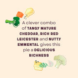 Higgidy Three Cheese Cauliflower & Broccoli Pie 200g, UK version