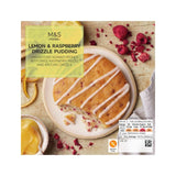 M&S lemon and raspberry drizzle pudding 128g, imported from the UK