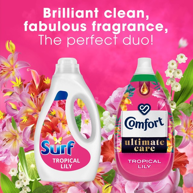 Surf Tropical Lily liquid laundry detergent 945ml (British brand)