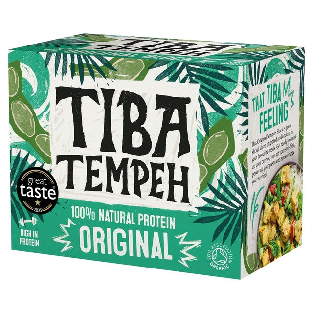 Tiba Tempeh original organic tempeh block 200g (British brand)
