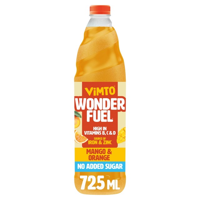 Vimto Wonderfuel Mango & Orange Squash 725ml (British brand)