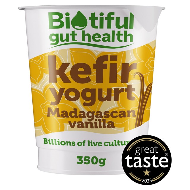 Biotiful Kefir Yogurt Madagascan Vanilla 350g - British product