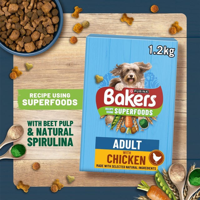 Bakers beef with vegetables dry dog food 3kg - British product