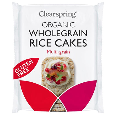 Clearspring Økologisk multigryn ris kaker snack 130g