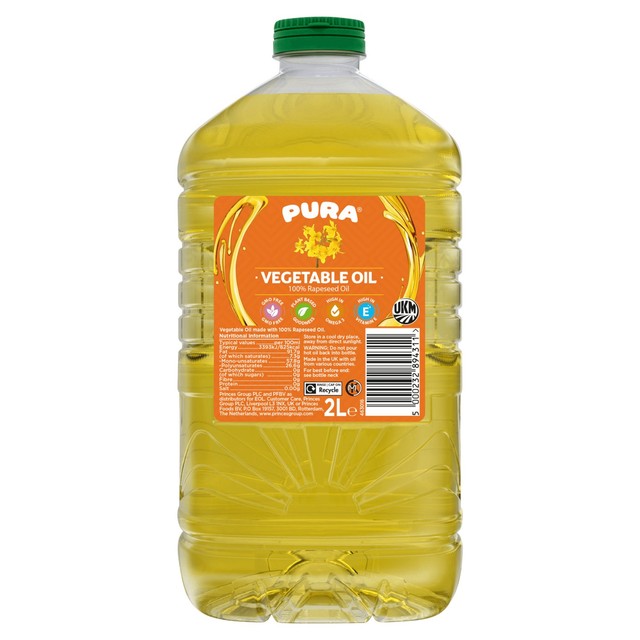 Pura vegetable oil 2L, imported from the UK