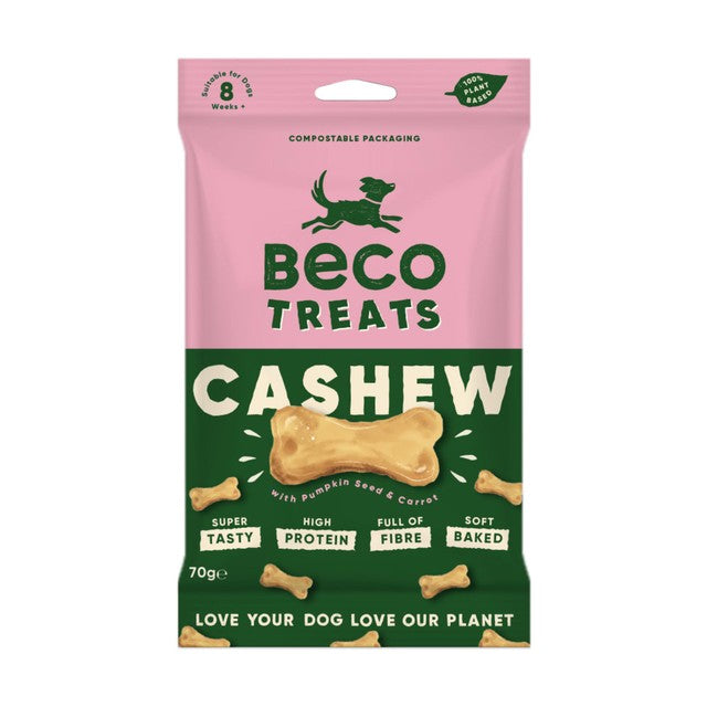 Beco Pets dog treats cashew with pumpkin seed and coconut 70g - British product