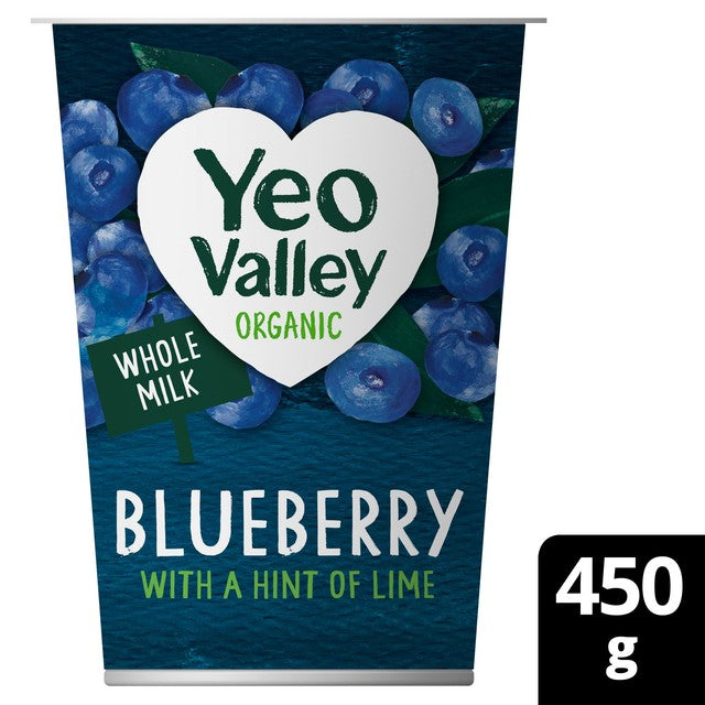 Yeo Valley Blueberry Yoghurt with Lime 450g (British brand)