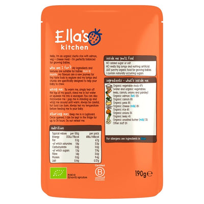 Ella's Kitchen Lakse Risotto med Ost Babymatpose 190g
