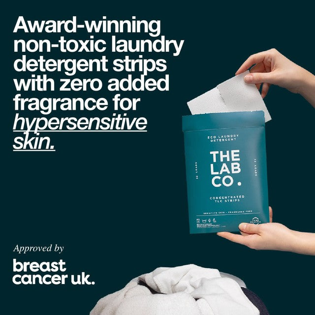 The Lab Co. non-bio laundry sheets 32 loads (British brand)