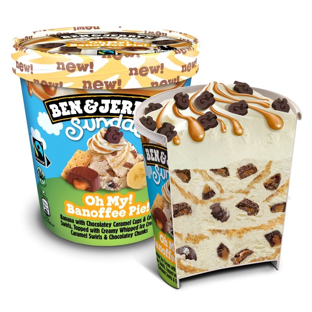 Ben & Jerry's Banoffee Pie ice cream tub 427ml - British product