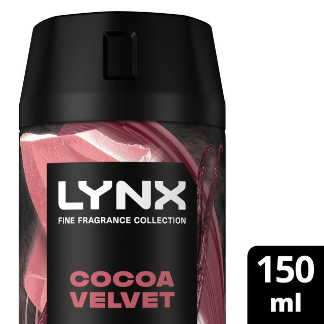 Lynx Cocoa Velvet men's deodorant body spray 150ml, UK version