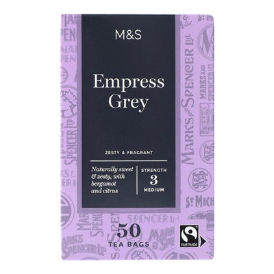 M&S Fairtrade Empress Grey Te Poser 50 Pakk