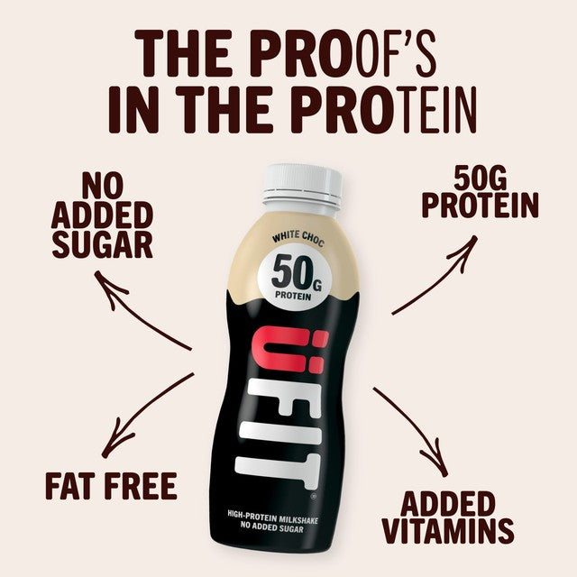 UFit white chocolate protein milkshake 500ml (British brand)