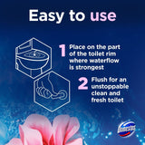 Domestos Magnolia Toilet Rim Block - British product