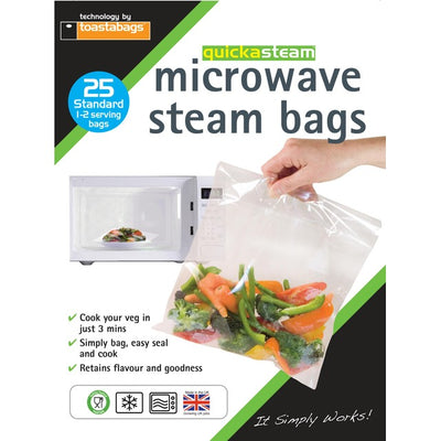 Toastabags Microwave Steam Bags 25 Bags