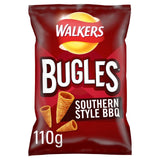 Walkers Bugles Southern Style BBQ corn snack crisps 110g (British brand)