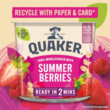 Quaker Porridge Pot Summer Berries 58g, imported from the UK