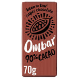Ombar 90% Cacao dark chocolate bar 70g, imported from the UK
