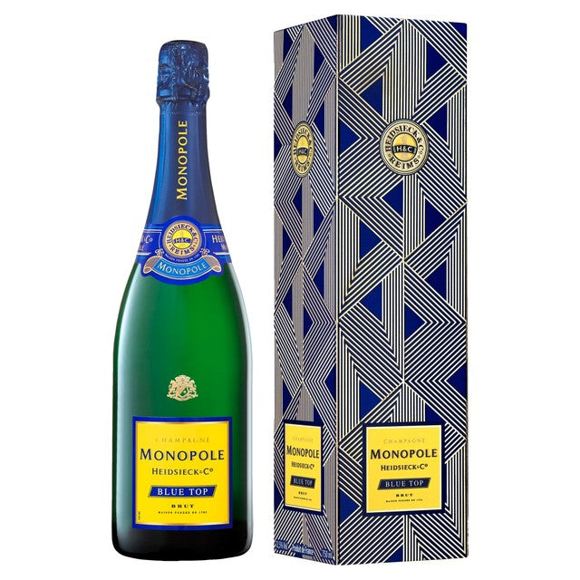 Heidsieck Monopole Blue Top Brut NV champagne 75cl, UK version