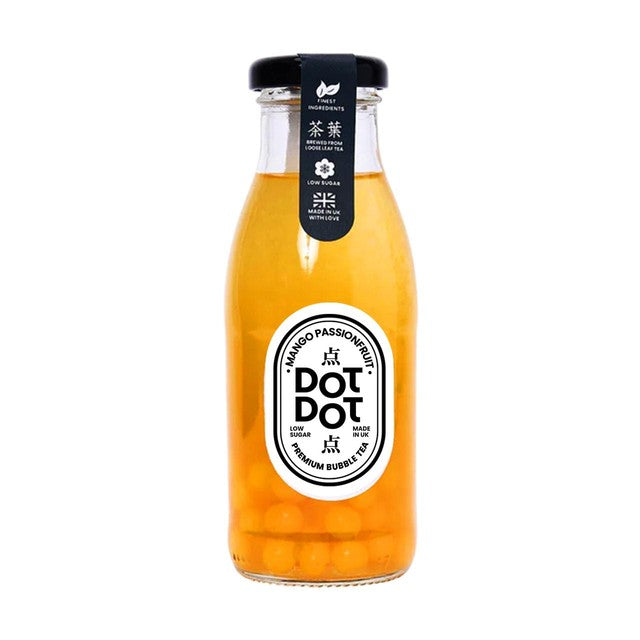 Dot Dot mango passionfruit bubble tea 250ml - British product