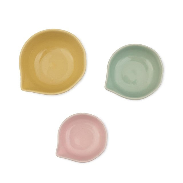 Jamie Oliver Big Love Pinch-Me Pots set of 3 11x10x5cm stoneware serving pots, UK version