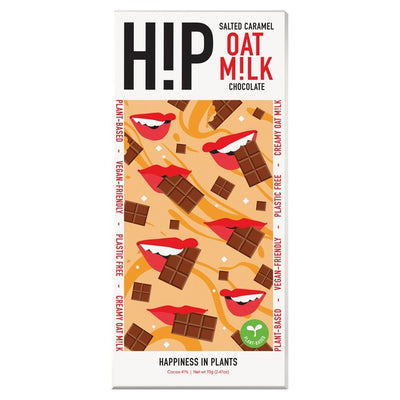 HIP Salted Caramel Oat Milk Chocolate Vegan Chocolate Bar 70g