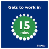 Sudafed Mucus Relief Triple Action Cold & Flu Tablets 16 tablets (British brand)