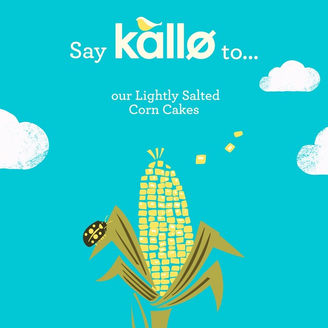 Kallo lightly salted corn cakes 130g, UK version