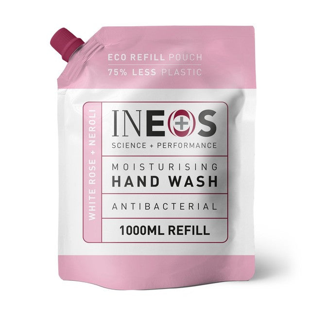INEOS Moisturising Hand Wash Refill White Rose & Neroli 1L, UK version