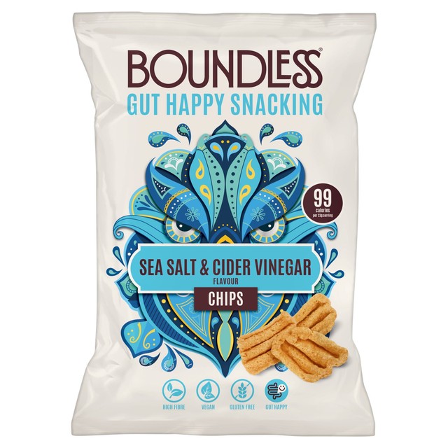 Boundless Sea Salt and Cider Vinegar crisps 80g - British product