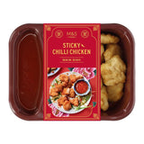 M&S Sticky Chilli Chicken ready meal 370g, imported from the UK