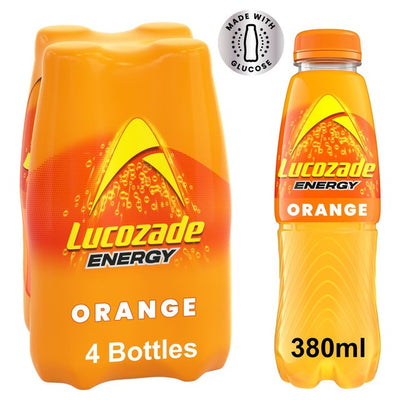 Lucozade Energy Boisson Orange 4 x 380ml