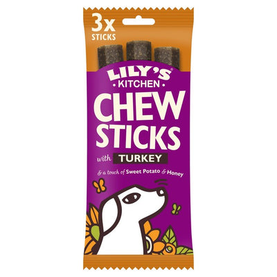 Lily's Kitchen Chew Sticks with Turkey Dog Chew Treats 120g